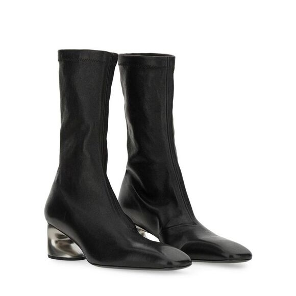 JIL SANDER Women's Sculptural Heel Sock Boots Women BLACK - Picture 2 of 4